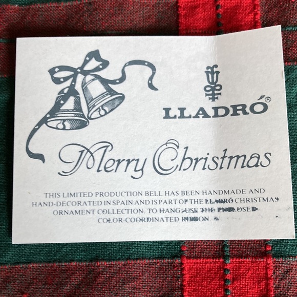 LLADRO CHRISTMAS BELLS ORNAMENTS ‘88 & ‘89 lot of 2 $35 - Picture 10 of 11